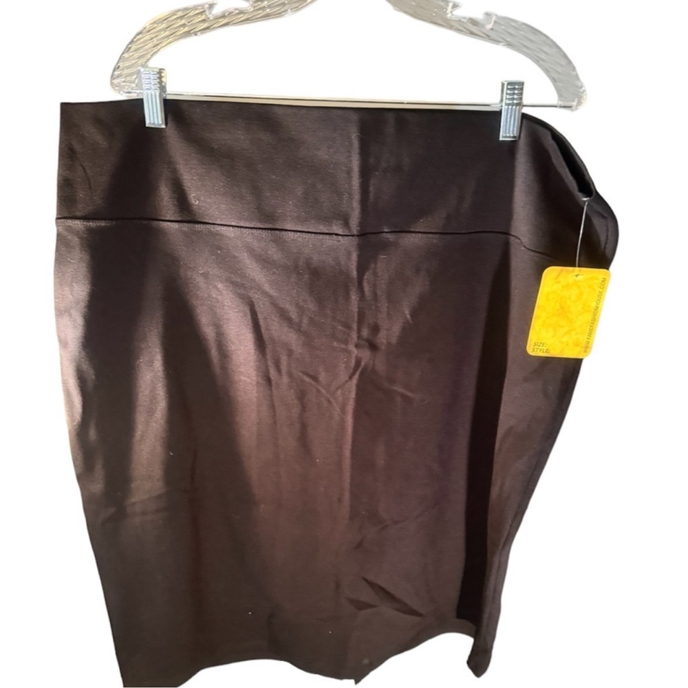 Hybrid & Company Black Bodycon Mini Skirt – Size 5X – Made in USA (NWT) - Picture 7 of 10